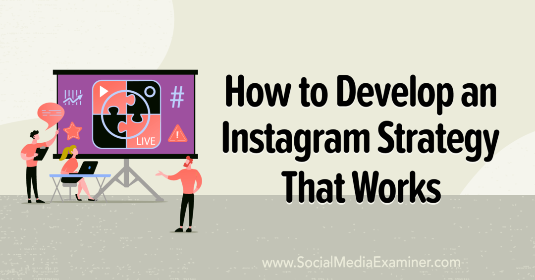 Kuidas töötada välja töötav Instagrami strateegia, mis sisaldab Millie Adriani teadmisi sotsiaalmeedia turunduse podcastist.