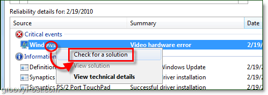 otsige Windows 7 probleemide lahendusi