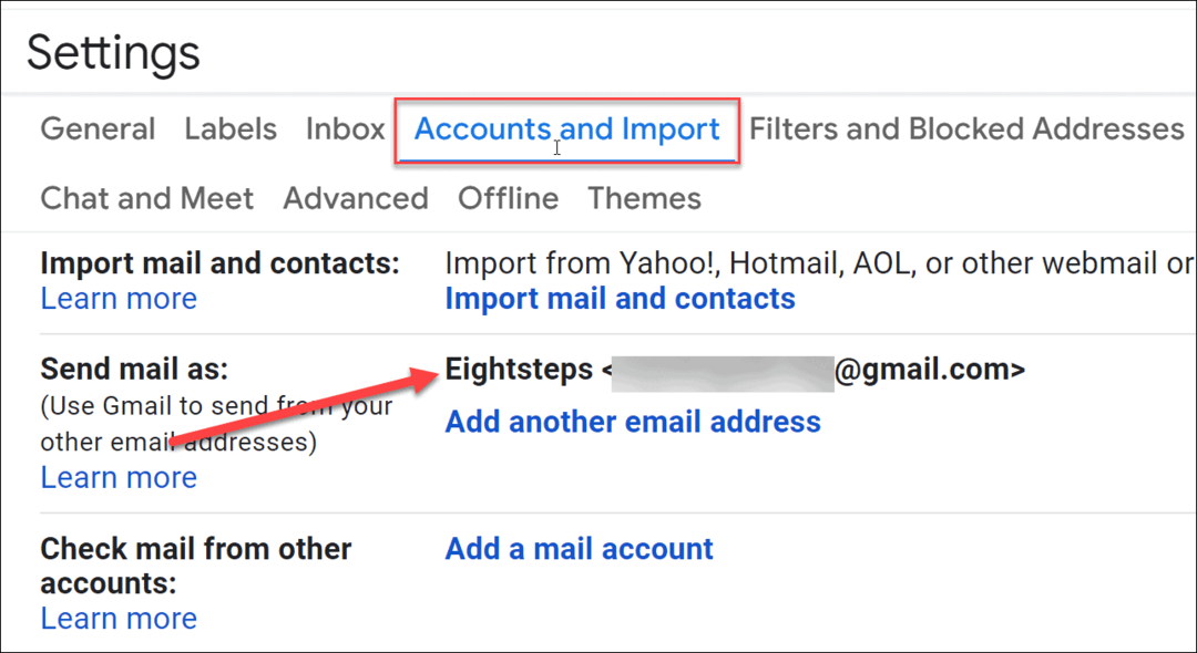 uus kuvatav nimi gmail