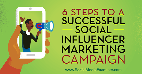 Juliet Carnoy eduka sotsiaalse mõjutaja turunduskampaania 6 sammu sotsiaalmeedia eksamineerijal.