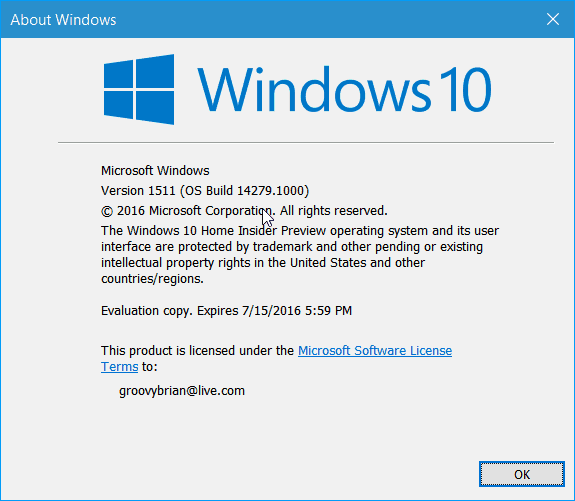 Siseringitele välja antud Windows 10 Redstone Build 14279 - see on uus