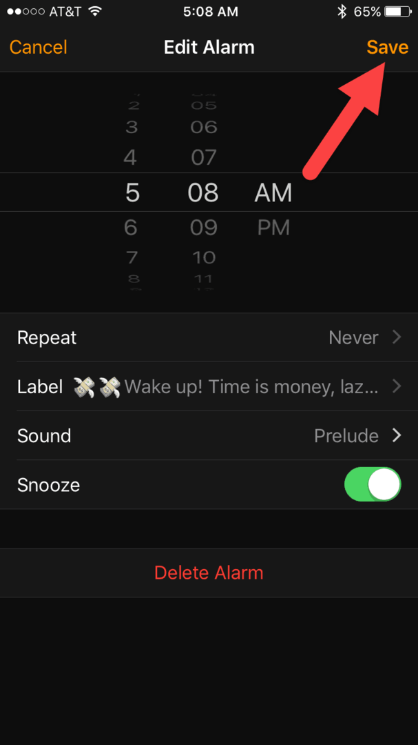 Kuidas seadistada iPhone'i alarmsilte ja keelata edasilükkamise nupp
