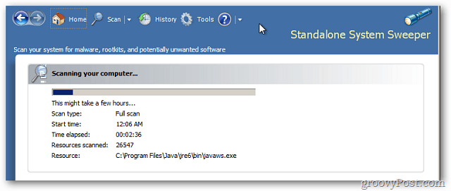 Microsoft Standalone System Sweeper on Rootkit Analyzer Windowsi jaoks