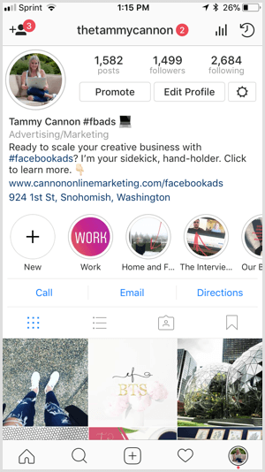 Instagram tõstab esile kaubamärgiga kaant.