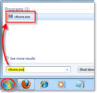 aktiveerige Windows 7 menüüst StartTcpe tuuneri laadimiseks cctune.exe