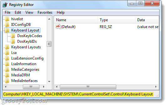 Caps Lock-võtme keelamine Windows 7-s