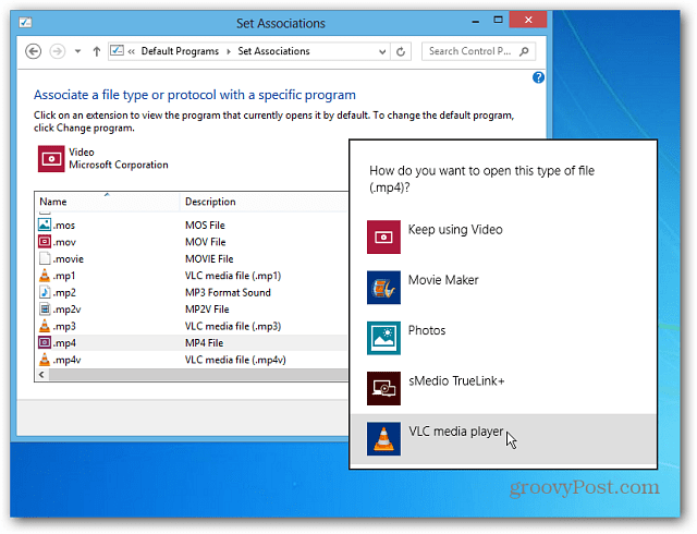 Windows 8: tehke töölauaprogrammides videod ja muusikafailid avatuks