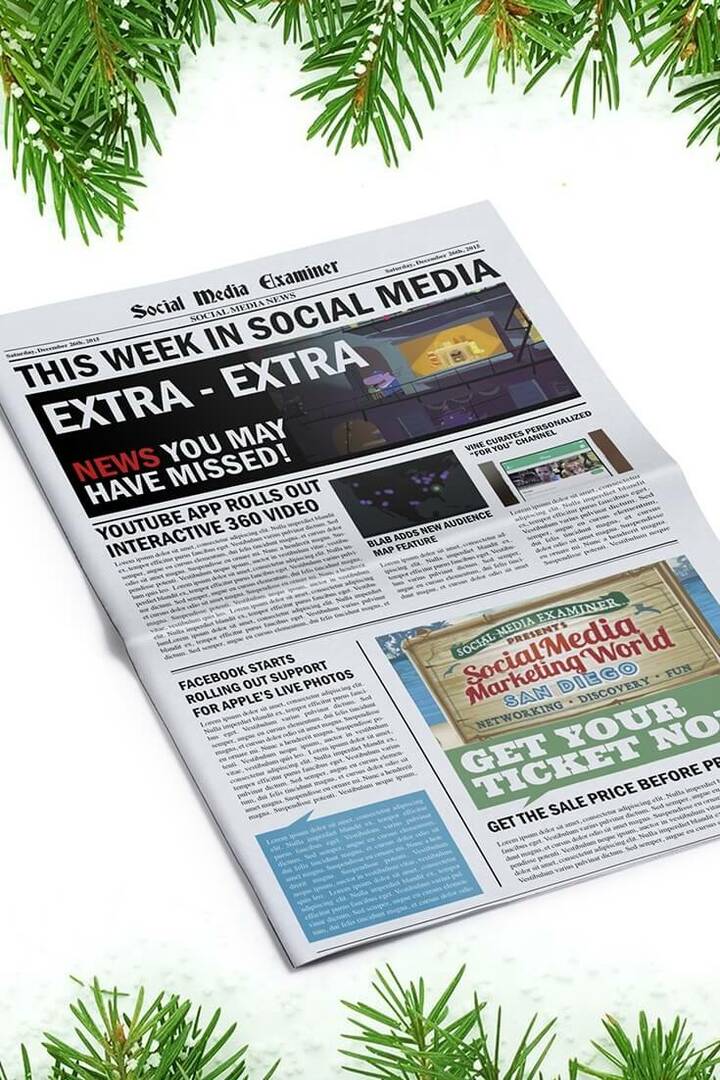 sotsiaalmeedia eksamineerija iganädalased uudised 26. detsember 2015