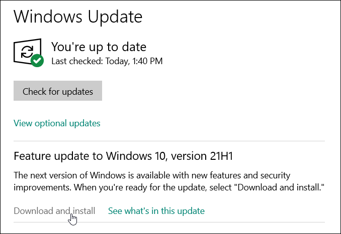 Windows Update'i allalaadimine ja installimine
