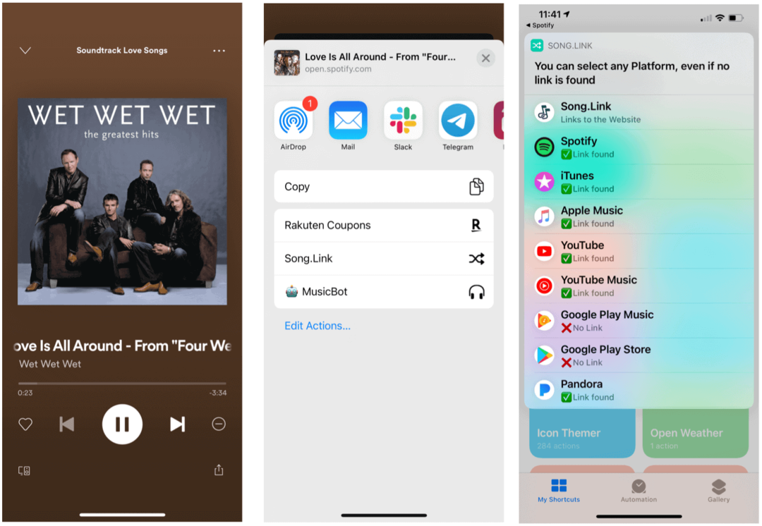 Siri otseteed Spotify jaoks Sirile jagatakse laule