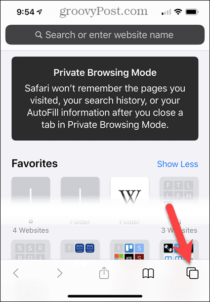 Privaatne sirvimisrežiim iOS-i Safaris