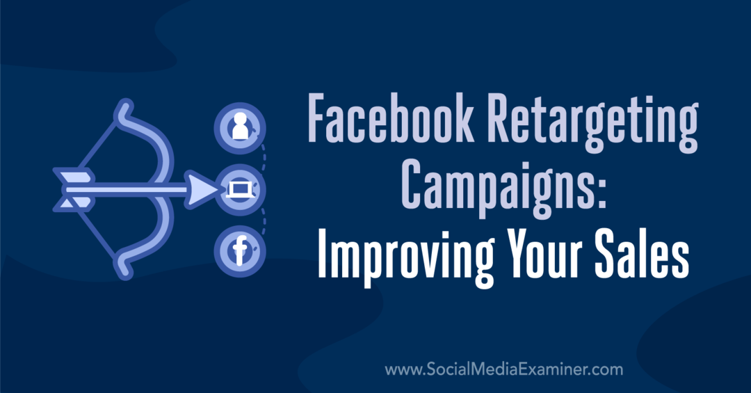 Facebooki sihtimiskampaaniad: müügi parandamine: sotsiaalmeedia eksamineerija