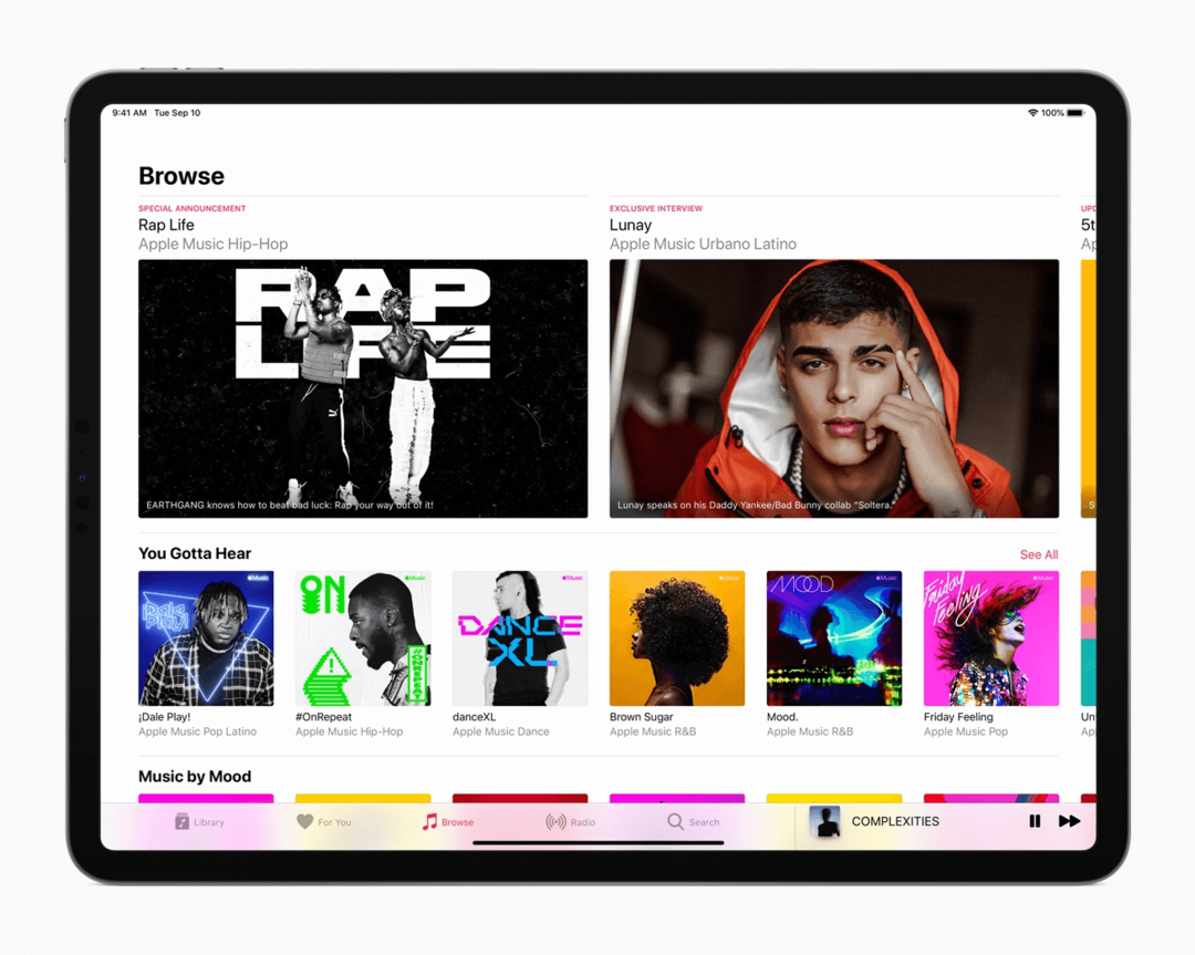 Apple Music iPadis