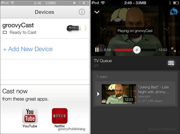 Chromecast iOS-is