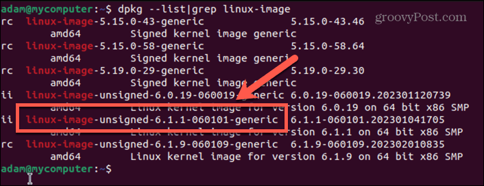 ubuntu kerneli pildi nimi