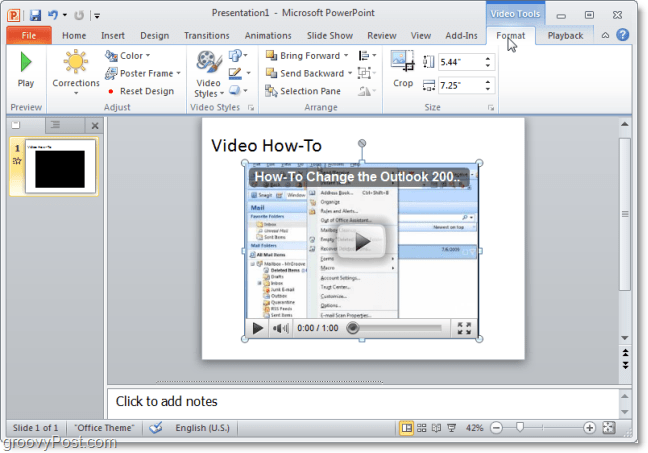 video PowerPointi 2010 veebisaidil youtube