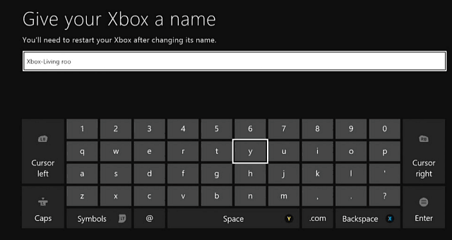 Kuidas Xbox One'i konsooli ümber nimetada