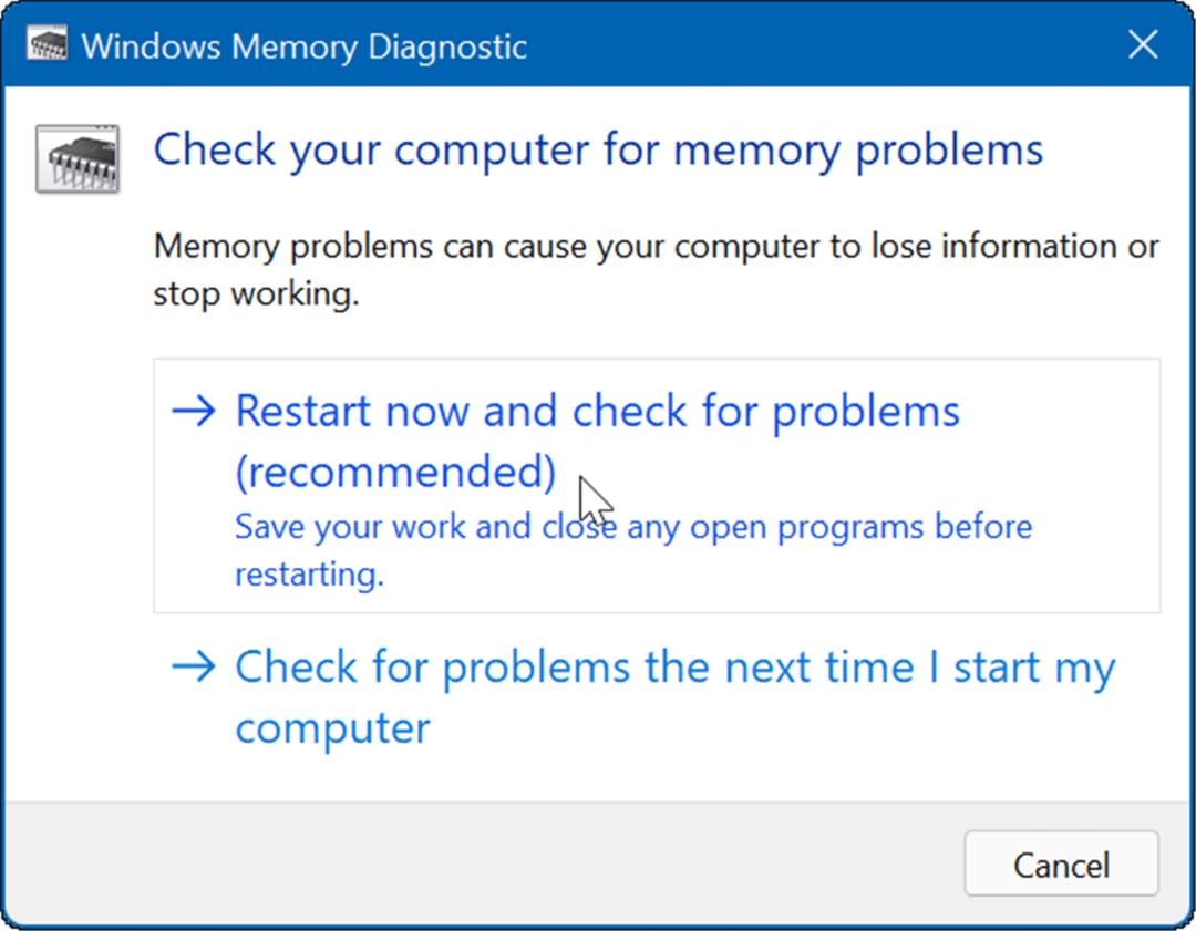 Windows 11 Stop Code Memory Management: 7 parandusi