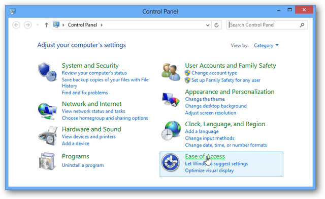 Windows 8 juurdepääsu lihtsus
