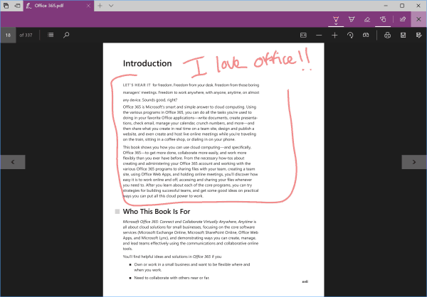Windows 10 eelvaateversioon 16188 lisab uusi servi PDF-funktsioone ja palju muud