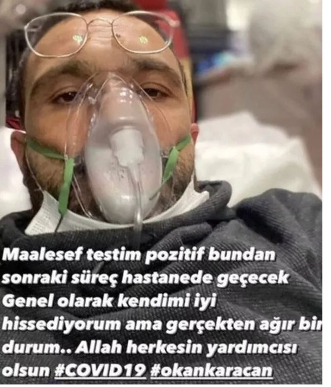Koroonaviiruse kätte saanud Okan Karacanilt on uudiseid! Haiglas pisarates ...