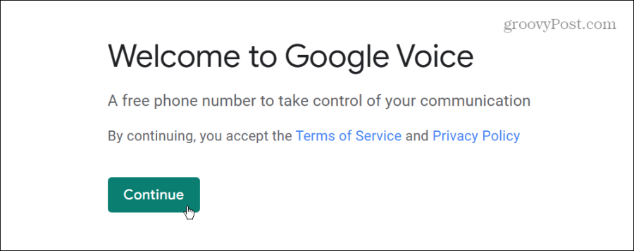 tere tulemast Google Voice'i