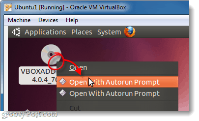 autorun vboxadditions disk ubuntu virtualboxis