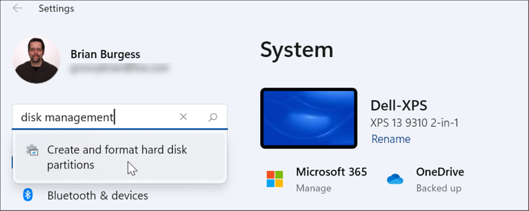 avage kettahaldus Windows 11 seadetes