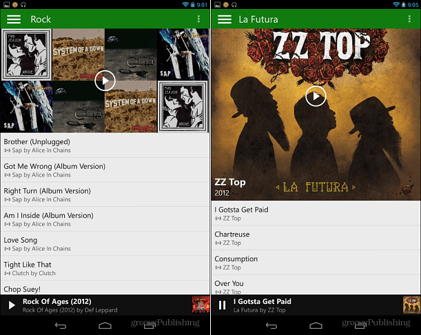 Xbox Music Androidis