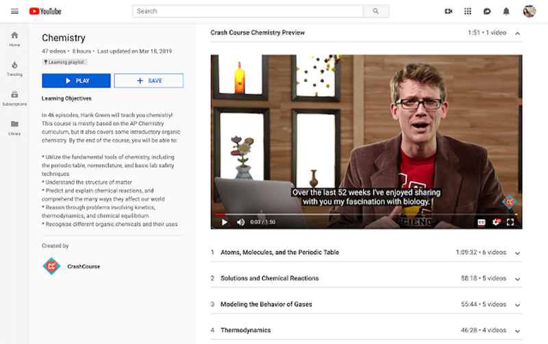 YouTube tutvustab õppimisloendeid, et pakkuda spetsiaalset õpikeskkonda inimestele, kes tulevad YouTube'i õppima.