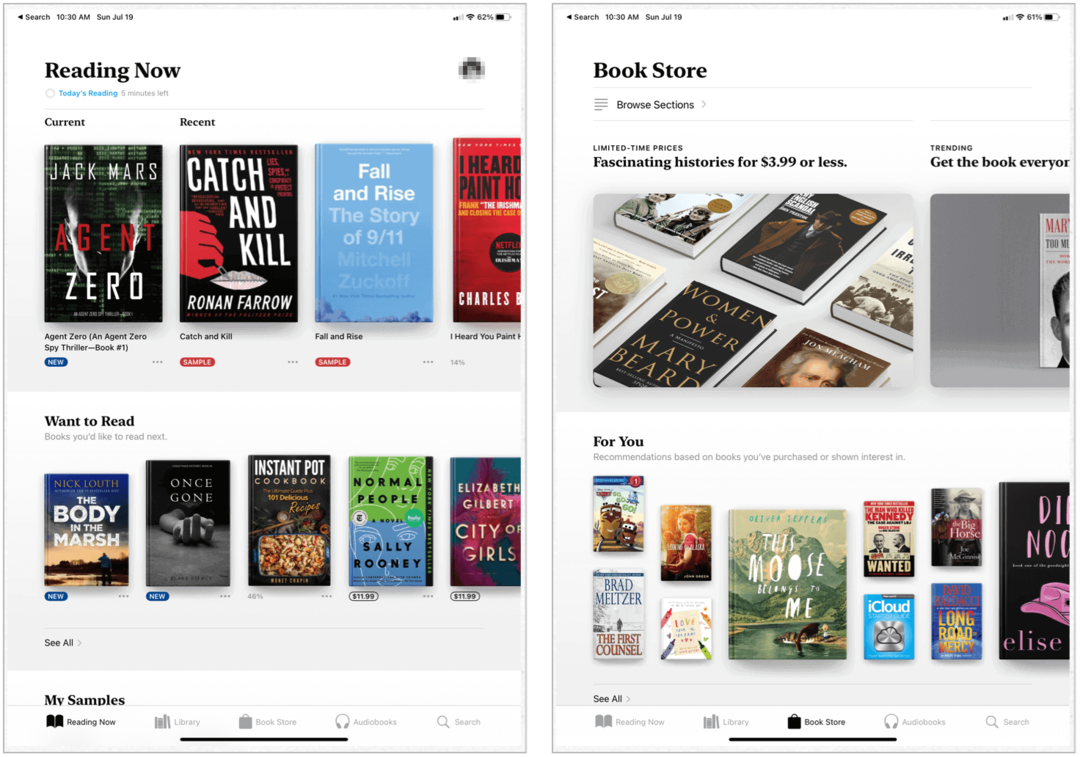 Apple Books iPadis
