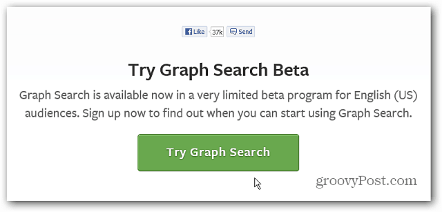 Facebooki graafikuotsingu beetaversioon