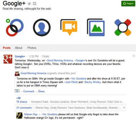 Google+ lehed - Google+