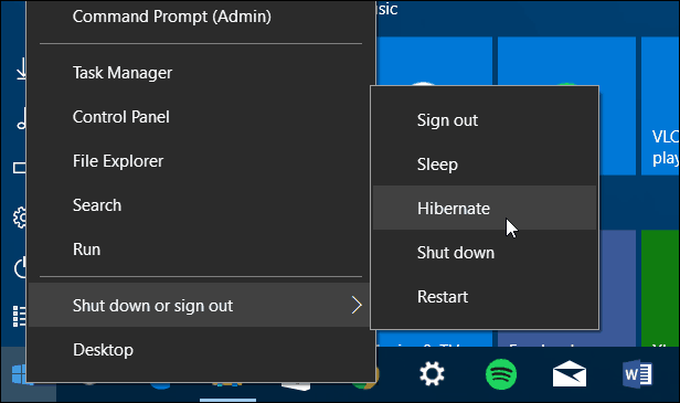 Kontekstimenüü Windows 10 sügisene värskendus