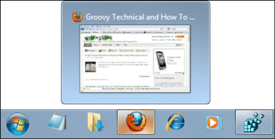 Groovy trikk tegumiriba pisipiltide suuruse muutmiseks Windows 7-s