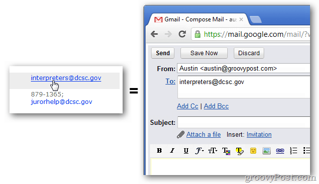 Gmaili vaikeaadress Chrome
