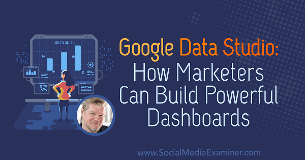 Google Data Studio: kuidas turundajad saavad luua sotsiaalse meedia turunduse Podcastis Chris Merceri teadmisi sisaldavaid võimsaid juhtpaneele.