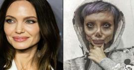 Ta ütles, et näeb välja nagu Angelina Jolie, ta muutis end zombiks!