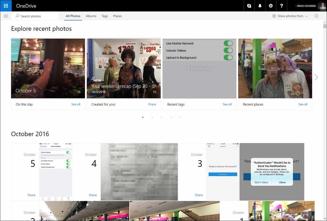 Fotode automaatne varundamine teenusesse OneDrive mis tahes mobiilseadmest