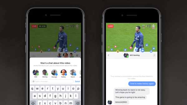 Facebook tutvustas Live Chat with Friends ja Live With, kahte uut funktsiooni, mis hõlbustavad Live'is oma sõpradega kogemuste jagamist ja reaalajas ühenduse loomist. 