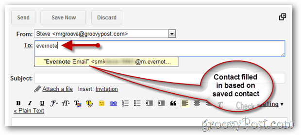 Kuidas kasutada e-kirju teabe edastamiseks oma Evernote'i sülearvutile
