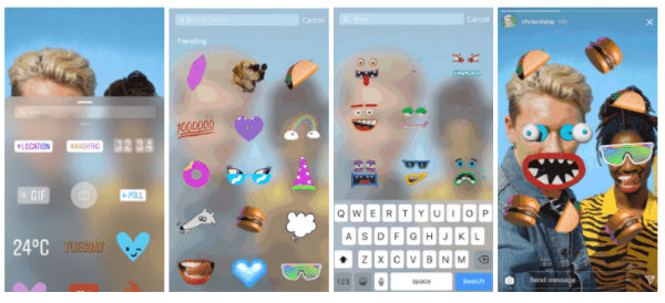 Instagrami kasutajad saavad nüüd oma Instagrami lugudes lisada GIF-kleebiseid mis tahes fotole või videole.