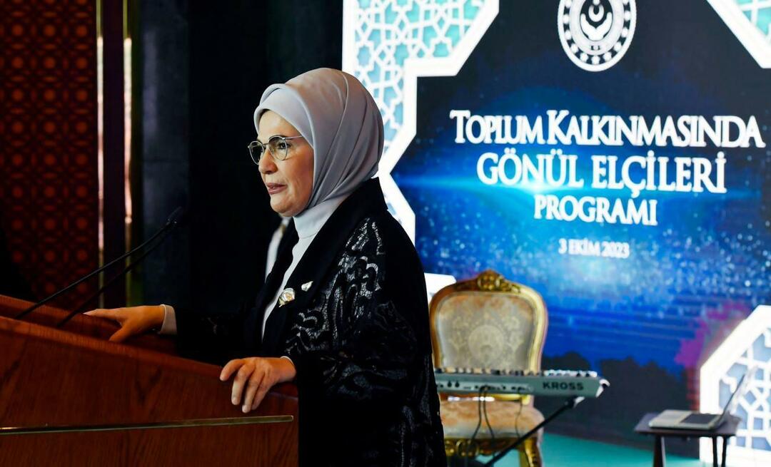 Emine Erdoğan on kogukonna arenguprogrammi vabatahtlikud saadikud!