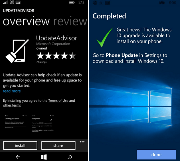 Valmistage oma Windows Phone ette Windows 10 Mobile Upgrade jaoks