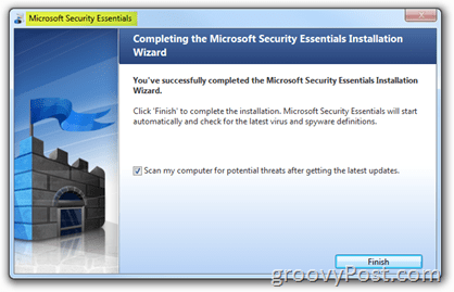Microsoft Security Essentialsi installimine