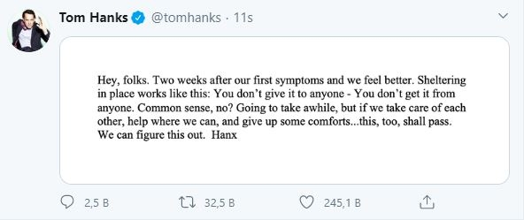 Tom Hanks paranes