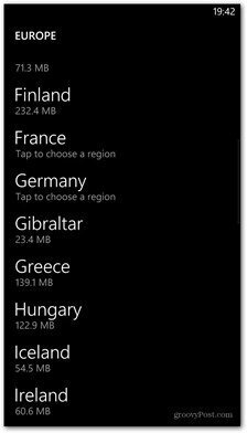 Windows Phone 8 kaardistab saadaval olevad riigid