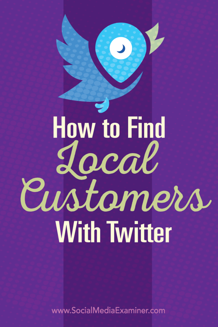 kuidas leida twitteriga kohalikke kliente