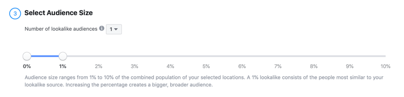 valige vaatajaskonna suurus Facebooki välimusega