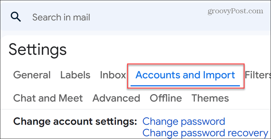 Importige Outlooki meilid Gmaili